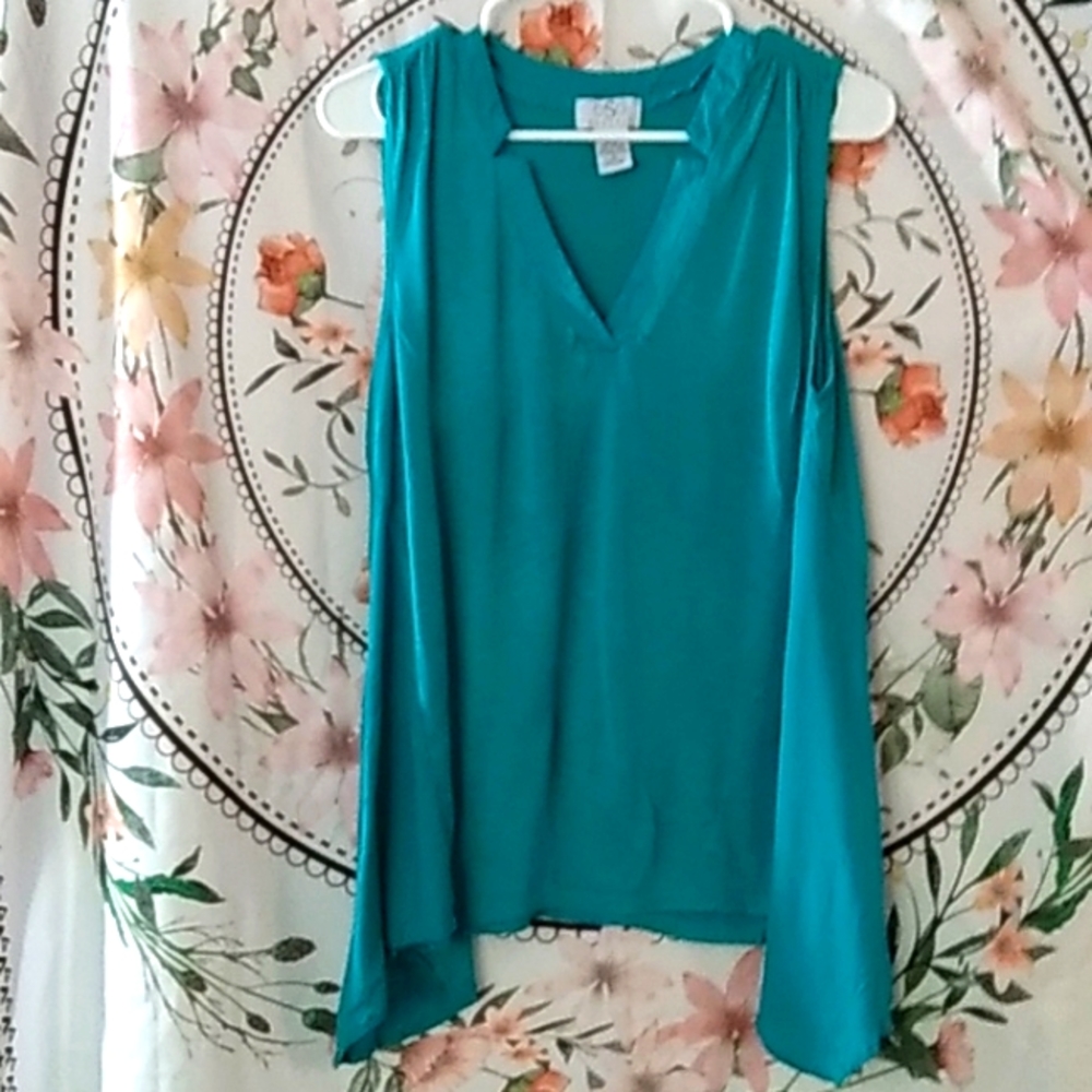 Turquoise Stylish Tank Top